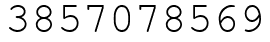 Число 3857078569.