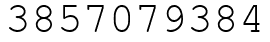 Число 3857079384.