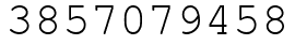 Число 3857079458.