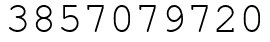 Число 3857079720.