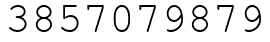 Число 3857079879.
