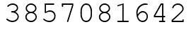 Число 3857081642.