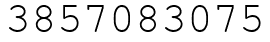 Число 3857083075.