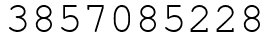 Число 3857085228.