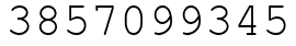 Число 3857099345.