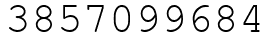 Число 3857099684.