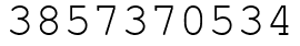 Число 3857370534.