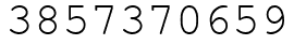 Число 3857370659.