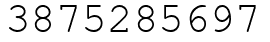 Число 3875285697.