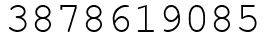 Число 3878619085.