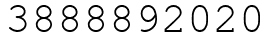 Число 3888892020.