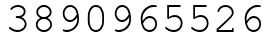 Число 3890965526.
