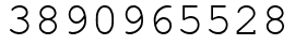Число 3890965528.
