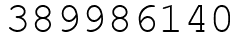 Число 389986140.