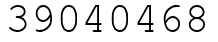 Число 39040468.