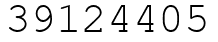 Число 39124405.