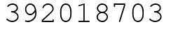 Число 392018703.