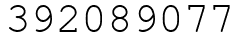 Число 392089077.