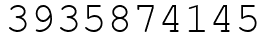 Число 3935874145.