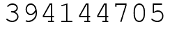Число 394144705.