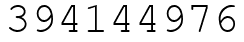 Число 394144976.