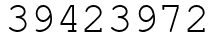 Число 39423972.