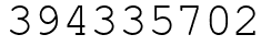 Число 394335702.
