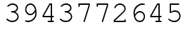 Число 3943772645.