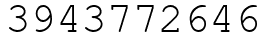 Число 3943772646.