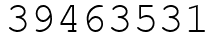 Число 39463531.