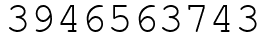 Число 3946563743.