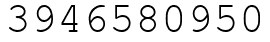 Число 3946580950.