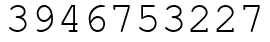 Число 3946753227.