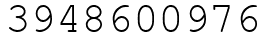 Число 3948600976.