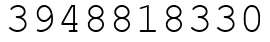 Число 3948818330.