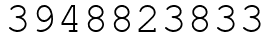 Число 3948823833.