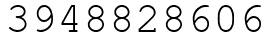 Число 3948828606.