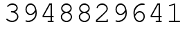 Число 3948829641.