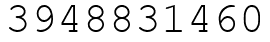 Число 3948831460.