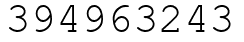 Число 394963243.
