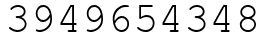 Число 3949654348.