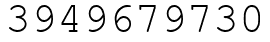 Число 3949679730.