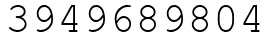 Число 3949689804.