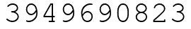 Число 3949690823.
