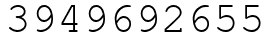 Число 3949692655.