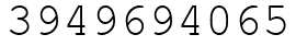 Число 3949694065.