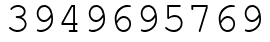 Число 3949695769.