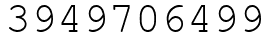 Число 3949706499.
