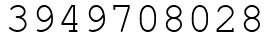 Число 3949708028.
