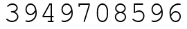 Число 3949708596.